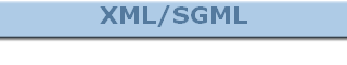 XML/SGML